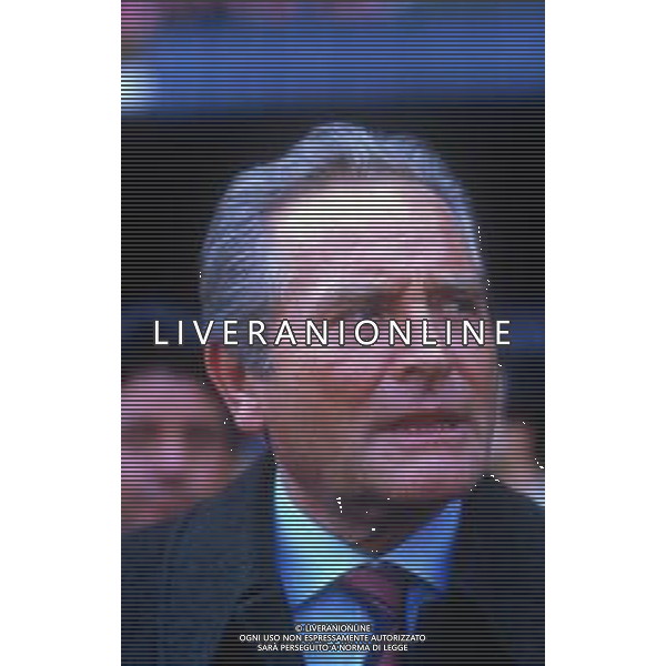 RETROSPETTIVA GIAMPIERO BONIPERTI PRESIDENTE JUVENTUS CALCIO NELLA FOTO GIAMPIERO BONIPERTI PRESIDENTE JUVENTUS CALCIO NELL\'ANNO 1987-1988 AG ALDO LIVERANI SAS 