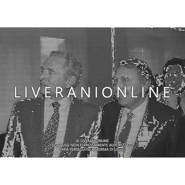 RETROSPETTIVA GIAMPIERO BONIPERTI PRESIDENTE JUVENTUS CALCIO NELLA FOTO GIAMPIERO BONIPERTI PRESIDENTE JUVENTUS CALCIO NELL\'ANNO 1987-1988 CON CORRADO FERLAINO PRESIDENTE NAPOLI CALCIO AG ALDO LIVERANI SAS 