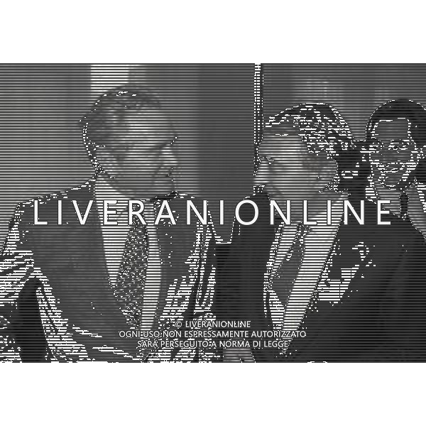 RETROSPETTIVA GIAMPIERO BONIPERTI PRESIDENTE JUVENTUS CALCIO NELLA FOTO GIAMPIERO BONIPERTI PRESIDENTE JUVENTUS CALCIO NELL\'ANNO 1987-1988 CON CORRADO FERLAINO PRESIDENTE NAPOLI CALCIO AG ALDO LIVERANI SAS 