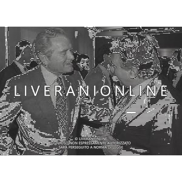 RETROSPETTIVA GIAMPIERO BONIPERTI PRESIDENTE JUVENTUS CALCIO NELLA FOTO GIAMPIERO BONIPERTI PRESIDENTE JUVENTUS CALCIO NELL\'ANNO 1987-1988 CON CORRADO FERLAINO PRESIDENTE NAPOLI CALCIO AG ALDO LIVERANI SAS  