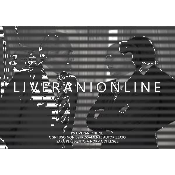 RETROSPETTIVA GIAMPIERO BONIPERTI DIRIGENTE SPORTIVO NELLAFOTO GIAMPIERO BONIPERTI NELL\'ANNO 1992 CON SILVIO BERLUSCONI  AG ALDO LIVERANI SAS