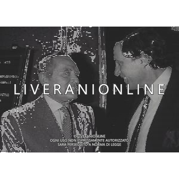 RETROSPETTIVA GIAMPIERO BONIPERTI DIRIGENTE SPORTIVO NELLA FOTO GIAMPIERO BONIPERTI NELL\'ANNO 1985 CON GIORGIO CHINAGLIA  AG ALDO LIVERANI SAS