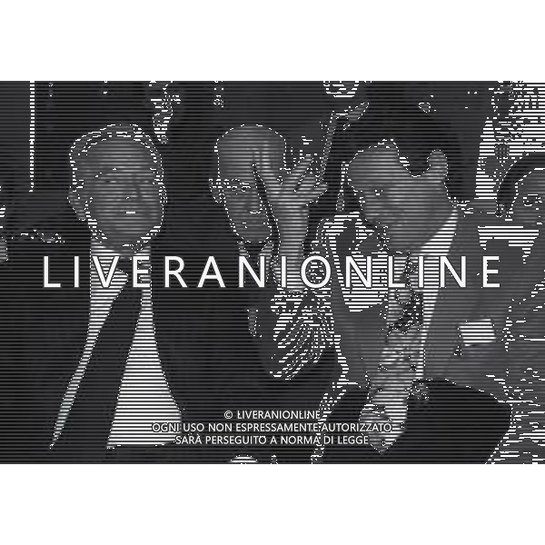 RETROSPETTIVA GIAMPIERO BONIPERTI DIRIGENTE SPORTIVO NELLAFOTO GIAMPIERO BONIPERTI NELL\'ANNO 1991-1992 CON MAURIZIO ZAMPARINI AG ALDO LIVERANI SAS