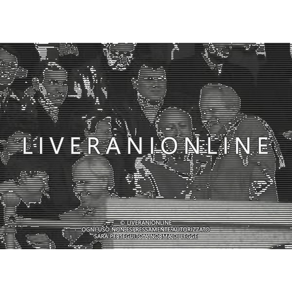 RETROSPETTIVA GIAMPIERO BONIPERTI DIRIGENTE SPORTIVO NELLA FOTO GIAMPIERO BONIPERTI NELL\'ANNO 1993 CON OTTAVIO BIANCHI  AG ALDO LIVERANI SAS 