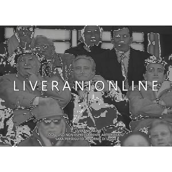 RETROSPETTIVA GIAMPIERO BONIPERTI PRESIDENTE JUVENTUS CALCIO NELLA FOTO GIAMPIERO BONIPERTI PRESIDENTE JUVENTUS CALCIO NELL\'ANNO 1989-1990 CON IL FIGLIO GIAMPAOLO BONIPERTI AG ALDO LIVERANI SAS