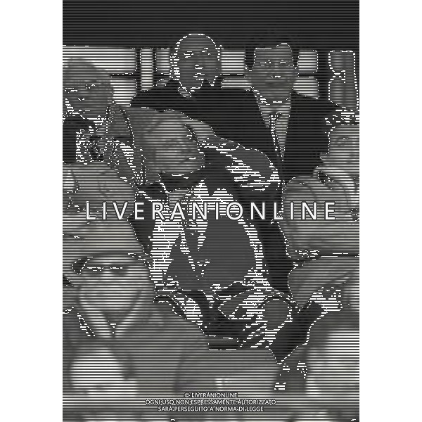 RETROSPETTIVA GIAMPIERO BONIPERTI PRESIDENTE JUVENTUS CALCIO NELLA FOTO GIAMPIERO BONIPERTI PRESIDENTE JUVENTUS CALCIO NELL\'ANNO 1989-1990 CON IL FIGLIO GIAMPAOLO BONIPERTI AG ALDO LIVERANI SAS