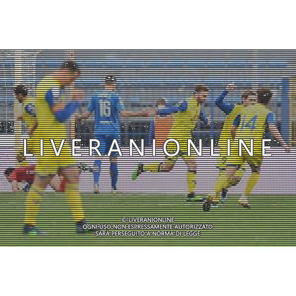 Guglielmii/LMedia - Empoli vs Chievo - Campionato di Calcio Serie BKT 2020/2021 27 aprile 2021 - Stadio Carlo Castellani, Empoli, Italia Nella foto: Francesco Margiotta (Chievo) esulta dopo il gol @Guglielmii/LMedia/ AGENZIA ALDO LIVERANI SAS