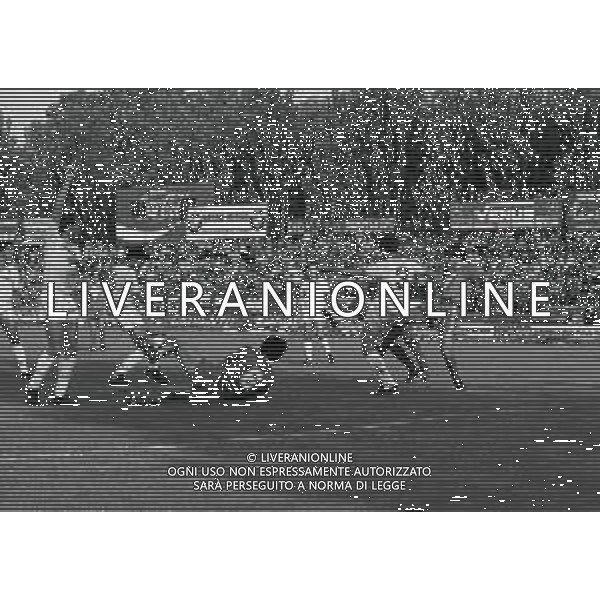 21-10-1984 MONZA CAMPIONATO DI CALCIO SERIE B MONZA-PERUGIA 0-0 NELLA FOTO AZIONE DI GIOCO AG ALDO LIVERANI SAS