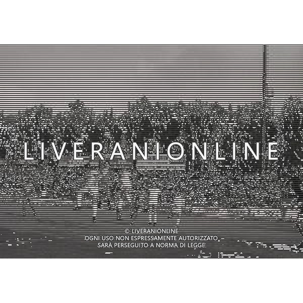 21-10-1984 MONZA CAMPIONATO DI CALCIO SERIE B MONZA-PERUGIA 0-0 NELLA FOTO AZIONE DI GIOCO AG ALDO LIVERANI SAS