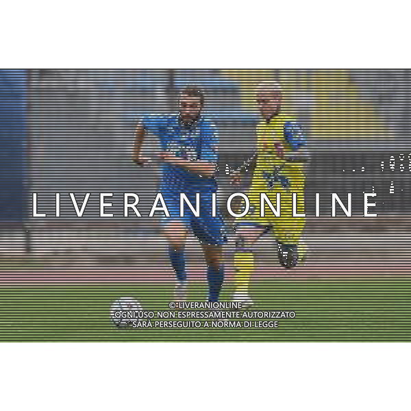 Guglielmii/LMedia - Empoli vs Chievo - Campionato di Calcio Serie BKT 2020/2021 27 aprile 2021 - Stadio Carlo Castellani, Empoli, Italia Nella foto: Leonardo Mancuso (Empoli) e Amato Ciciretti (Chievo) @Guglielmii/LMedia/ AGENZIA ALDO LIVERANI SAS