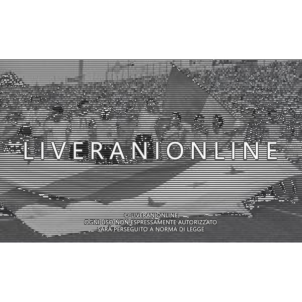 16-06-1991 CREMONA CAMPIONATO DI CALCIO SERIE B CREMONESE-AVELLINO 0-0 NELLA FOTO GIOCATORI DELLA CREMONESE FESTEGGIANO LA PROMOZIONE IN SERIE A AG ALDO LIVERANI SAS