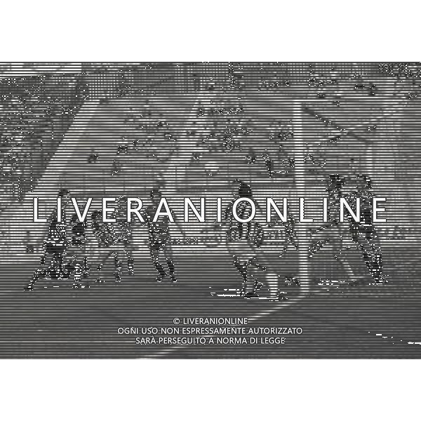 16-06-1991 REGGIO EMILIA CAMPIONATO DI CALCIO SERIE B REGGIANA ASCOLI 3-3 NELLA FOTO AZIONE DI GIOCO AG ALDO LIVERANI SAS