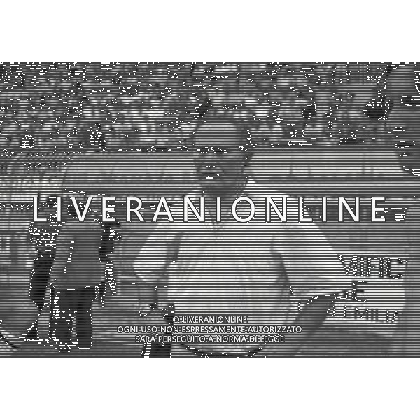 16-06-1991 REGGIO EMILIA CAMPIONATO DI CALCIO SERIE B REGGIANA ASCOLI 3-3 NELLA FOTO NEDO SONETTI ALLENATORE ASCOLI A FINE GARA AG ALDO LIVERANI SAS