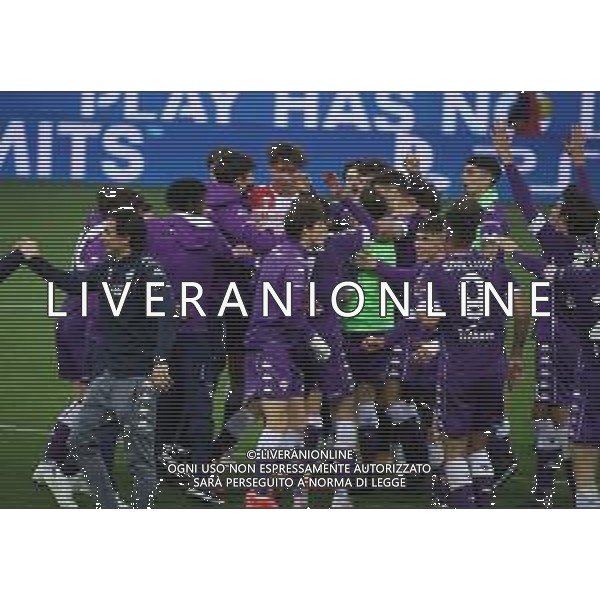 LAZIO - FIORENTINA FINALE COPPA ITALIA PRIMAVERA TIM CUP 28.04.2021 NELLA FOTO ESULTANZA E FESTEGGIAMENTI DEI GIOCATORI DELLA FIORENTINA A FINE GARA PER LA VITTORIA ©SANTANDREA / AGENZIA ALDO LIVERANI SAS