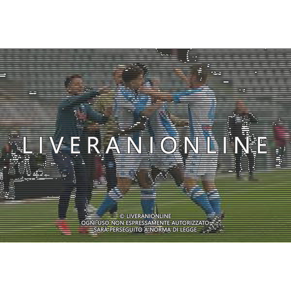 Torino 26.04.2021 Stadio Olimpico Grande Torino ©Alessandro Falzone/Agenzia Aldo Liverani Torino vs Napoli Serie A Tim 2020/2021 Nella foto : Esultanza gol di Tiemoue\' Bakayoko ©FALZONE / AGENZIA ALDO LIVERANI SAS
