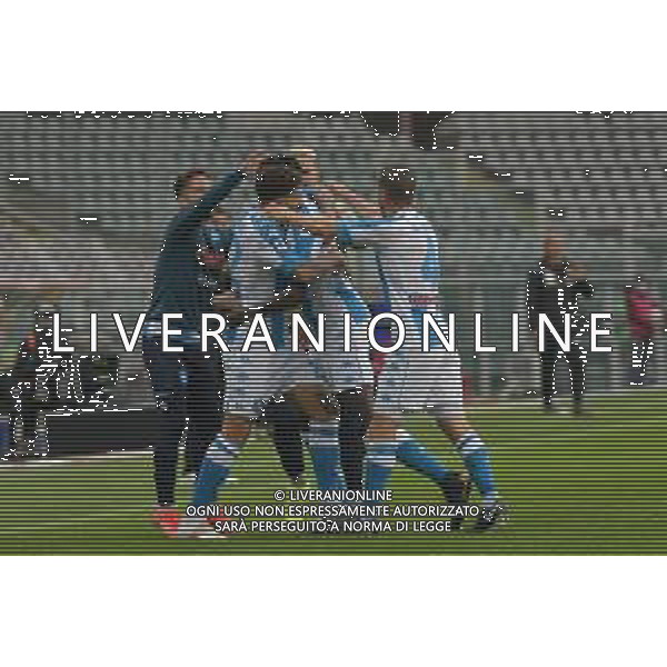 Torino 26.04.2021 Stadio Olimpico Grande Torino ©Alessandro Falzone/Agenzia Aldo Liverani Torino vs Napoli Serie A Tim 2020/2021 Nella foto : Esultanza gol di Tiemoue\' Bakayoko ©FALZONE / AGENZIA ALDO LIVERANI SAS