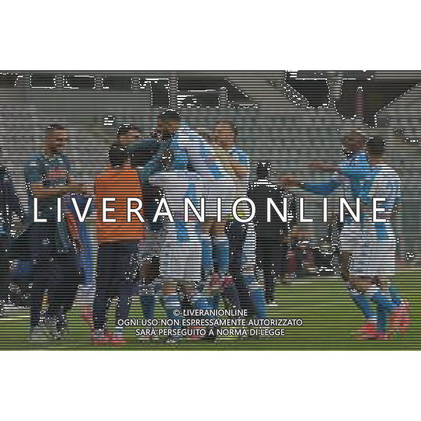 Torino 26.04.2021 Stadio Olimpico Grande Torino ©Alessandro Falzone/Agenzia Aldo Liverani Torino vs Napoli Serie A Tim 2020/2021 Nella foto : Esultanza gol di Tiemoue\' Bakayoko ©FALZONE / AGENZIA ALDO LIVERANI SAS