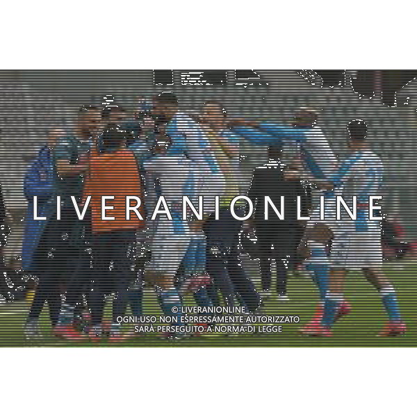 Torino 26.04.2021 Stadio Olimpico Grande Torino ©Alessandro Falzone/Agenzia Aldo Liverani Torino vs Napoli Serie A Tim 2020/2021 Nella foto : Esultanza gol di Tiemoue\' Bakayoko ©FALZONE / AGENZIA ALDO LIVERANI SAS