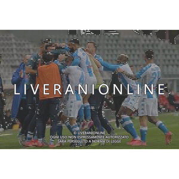 Torino 26.04.2021 Stadio Olimpico Grande Torino ©Alessandro Falzone/Agenzia Aldo Liverani Torino vs Napoli Serie A Tim 2020/2021 Nella foto : Esultanza gol di Tiemoue\' Bakayoko ©FALZONE / AGENZIA ALDO LIVERANI SAS