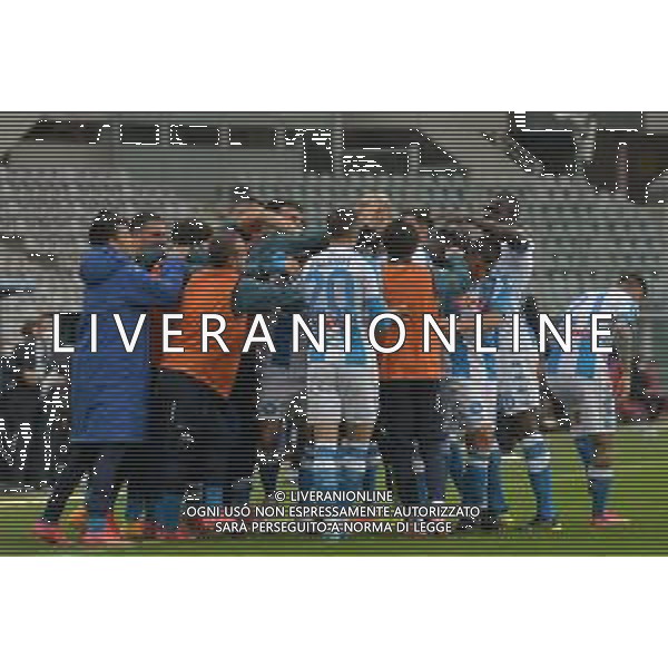 Torino 26.04.2021 Stadio Olimpico Grande Torino ©Alessandro Falzone/Agenzia Aldo Liverani Torino vs Napoli Serie A Tim 2020/2021 Nella foto : Esultanza gol di Tiemoue\' Bakayoko ©FALZONE / AGENZIA ALDO LIVERANI SAS