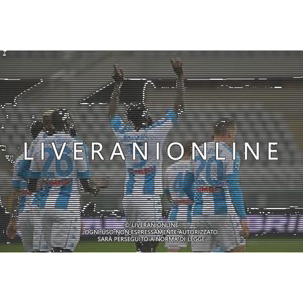 Torino 26.04.2021 Stadio Olimpico Grande Torino ©Alessandro Falzone/Agenzia Aldo Liverani Torino vs Napoli Serie A Tim 2020/2021 Nella foto : Esultanza gol di Tiemoue\' Bakayoko ©FALZONE / AGENZIA ALDO LIVERANI SAS