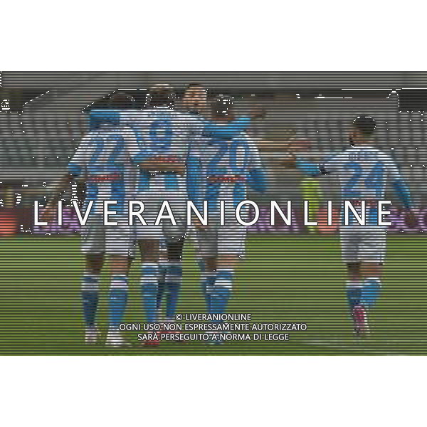 Torino 26.04.2021 Stadio Olimpico Grande Torino ©Alessandro Falzone/Agenzia Aldo Liverani Torino vs Napoli Serie A Tim 2020/2021 Nella foto : Esultanza gol di Victor Osimhen ©FALZONE / AGENZIA ALDO LIVERANI SAS