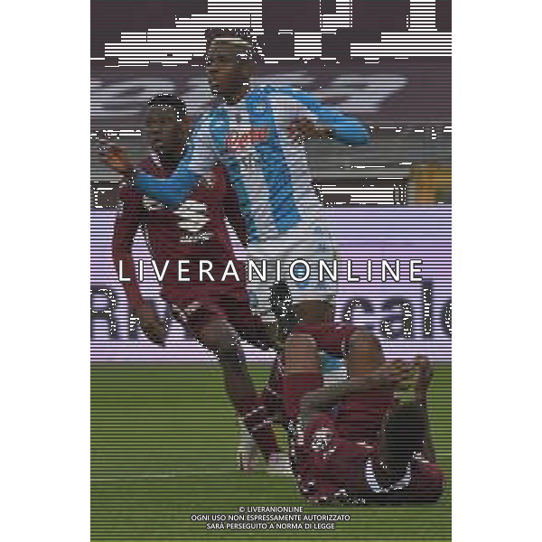 Torino 26.04.2021 Stadio Olimpico Grande Torino ©Alessandro Falzone/Agenzia Aldo Liverani Torino vs Napoli Serie A Tim 2020/2021 Nella foto : Victor Osimhen- Wilfried Stephane Singo- ©FALZONE / AGENZIA ALDO LIVERANI SAS