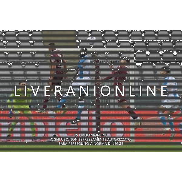 Torino 26.04.2021 Stadio Olimpico Grande Torino ©Alessandro Falzone/Agenzia Aldo Liverani Torino vs Napoli Serie A Tim 2020/2021 Nella foto : Azione in area del Napoli ©FALZONE / AGENZIA ALDO LIVERANI SAS