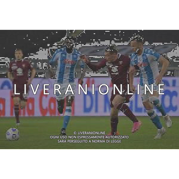 Torino 26.04.2021 Stadio Olimpico Grande Torino ©Alessandro Falzone/Agenzia Aldo Liverani Torino vs Napoli Serie A Tim 2020/2021 Nella foto : Andrea Belotti-Amir Rrahmani ©FALZONE / AGENZIA ALDO LIVERANI SAS