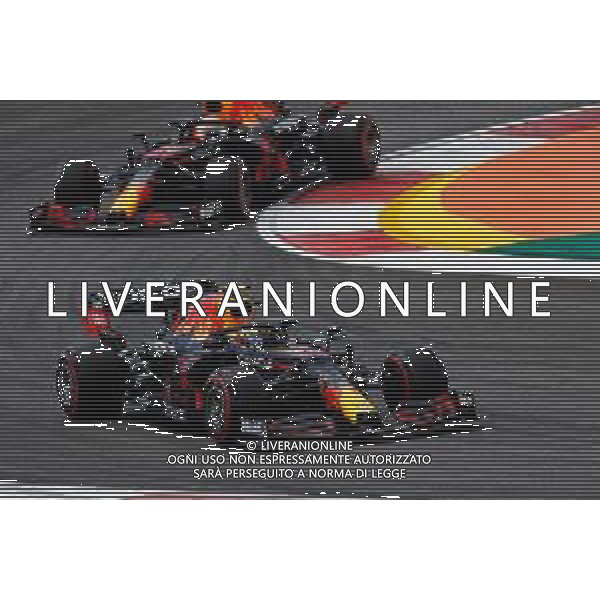 Sergio Perez (MEX) Red Bull Racing RB16B leads team mate Max Verstappen (NLD) Red Bull Racing RB16B. 30.04.2021. Formula 1 World Championship, Rd 3, Portuguese Grand Prix, Portimao, Portugal, Practice Day. - www.xpbimages.com, EMail: requests@xpbimages.com © Copyright: Staley / XPB Images / AGENZIA ALDO LIVERANI SAS - ITALY ONLY EDITORIAL USE ONLY