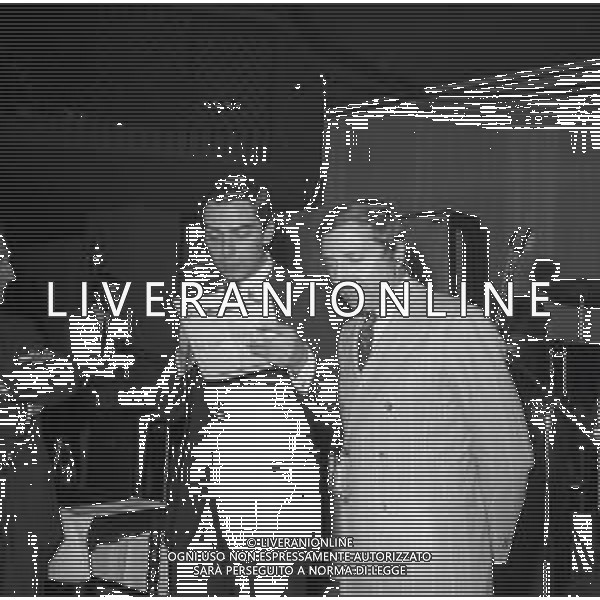 RETROSPETTIVA MIKE BONGIORNO CONDUTTORE TELEVISIVO E RADIOFONICO NELLA FOTO MIKE BONGIORNO E DANIELE PIOMBI A SALSOMAGGIORE NELL\'ANNO 1968  AG ALDO LIVERANI SAS