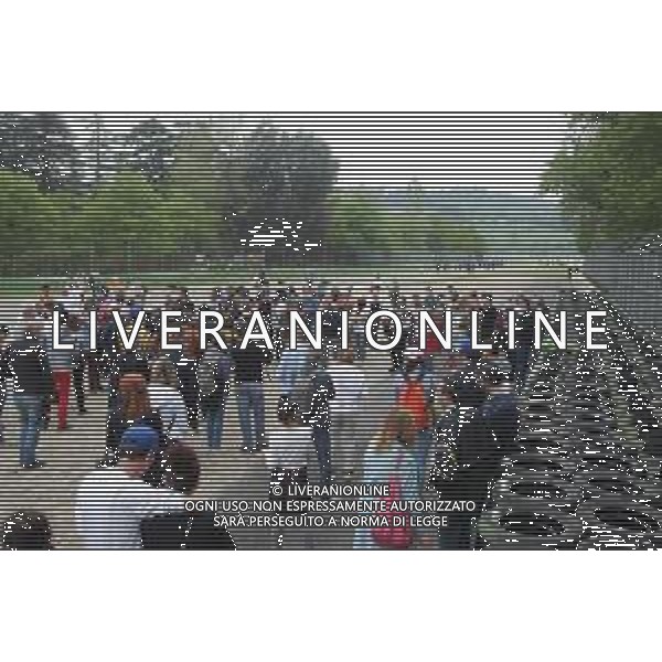 IMOLA 01 05 2021 AUTODROMO ENZO E DINO FERRARI COMMEMORAZIONE A RICORDO DI AYRTON SENNA CHE E\' MORTO IL 01 05 1994 E IN RICORDO DI ROLAND RATZENBERGER DECEDUTO IL GIORNO PRIMA ALLA CURVA TOSA NELLA FOTO PUBBLICO FOTO GIANNI SANNA-AG ALDO LIVERANI SAS