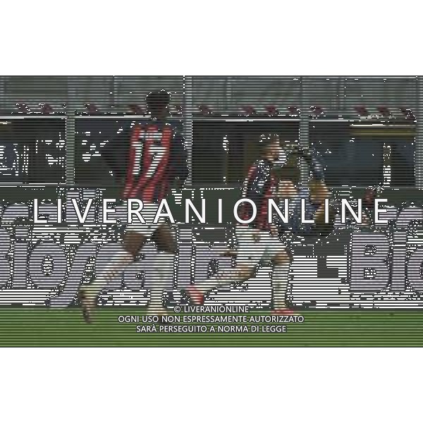 Fallo su Theo Hernandez Milan vs Benevento Campionato Serie A TIM - 34a giornata Milano 01-05-2021 Stadio Giuseppe Meazza - San Siro foto Roberto Garavaglia/ag. Aldo Liverani sas / AGENZIA ALDO LIVERANI SAS