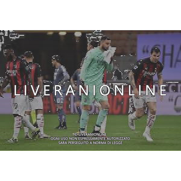 Gianluigi Donnarumma (Milan) e sulla DX Alessio Romagnoli (Milan) Milan vs Benevento Campionato Serie A TIM - 34a giornata Milano 01-05-2021 Stadio Giuseppe Meazza - San Siro foto Roberto Garavaglia/ag. Aldo Liverani sas