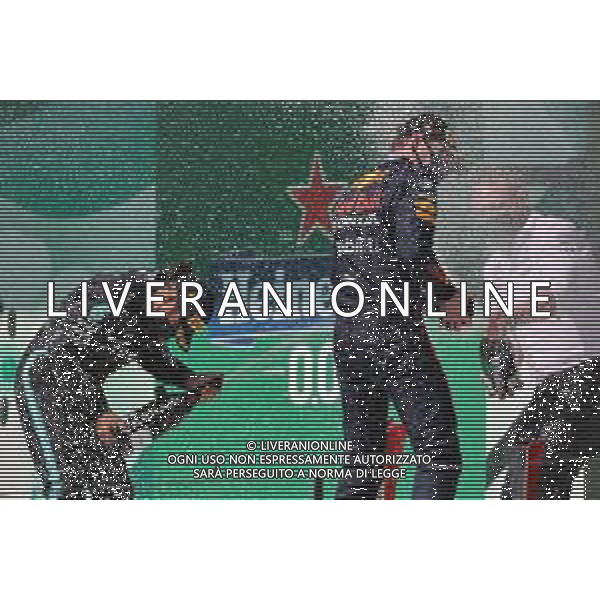 1st place Lewis Hamilton (GBR) Mercedes AMG F1 and 2nd place Max Verstappen (NLD) Red Bull Racing. 02.05.2021. Formula 1 World Championship, Rd 3, Portuguese Grand Prix, Portimao, Portugal, Race Day. - www.xpbimages.com, EMail: requests@xpbimages.com © Copyright: Batchelor / XPB Images/ AGENZIA ALDO LIVERANI SAS - ITALY ONLY EDITORIAL USE ONLY - GP F1 World Championship Portogallo Grand Prix, Portimao 02.05.2021