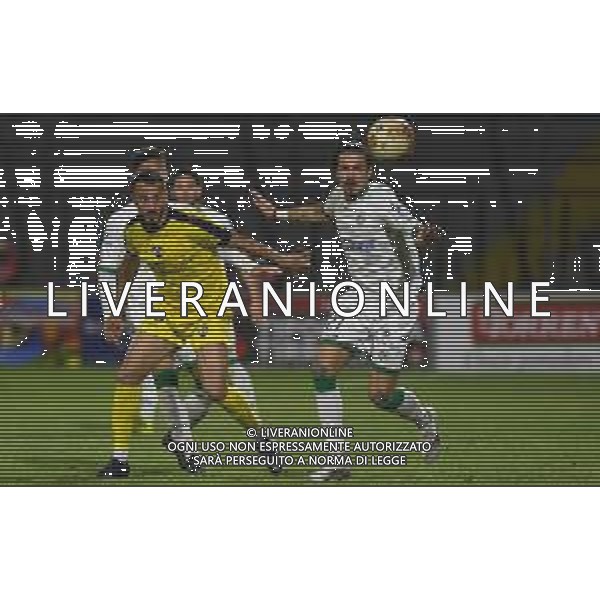 D\'Amicon/LMedia - Cavese vs Avellino - Campionato di Calcio Serie C - Lega Pro 2020/2021 02 maggio 2021 - Stadio Lamberti, Cava de Tirreni, Italia Nella foto: Yuri Senesi (35) Cavese 1919 e Santo D\'Angelo (27) US Avellino 1912 @D\'Amicon/LMedia AG ALDO LIVERANI SAS