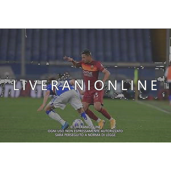 Vigoa/LMedia - UC Sampdoria vs AS Roma - Italian football Serie A match 2020/2021 02 May 2021 - Luigi Ferraris stadium, Genova, Italy Photo showing: MIKKEL DAMSGAARD (Sampdoria), Bruno da Silva Peres (Roma) @Vigoa/LMedia AG ALDO LIVERANI SAS