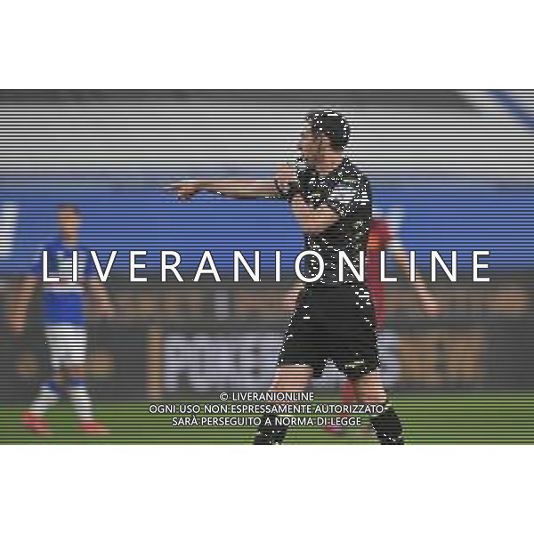 Vigoa/LMedia - UC Sampdoria vs AS Roma - Italian football Serie A match 2020/2021 02 May 2021 - Luigi Ferraris stadium, Genova, Italy Photo showing: Juan Luca Sacchi della sezione di Macerata, penalty Roma @Vigoa/LMedia AG ALDO LIVERANI SAS