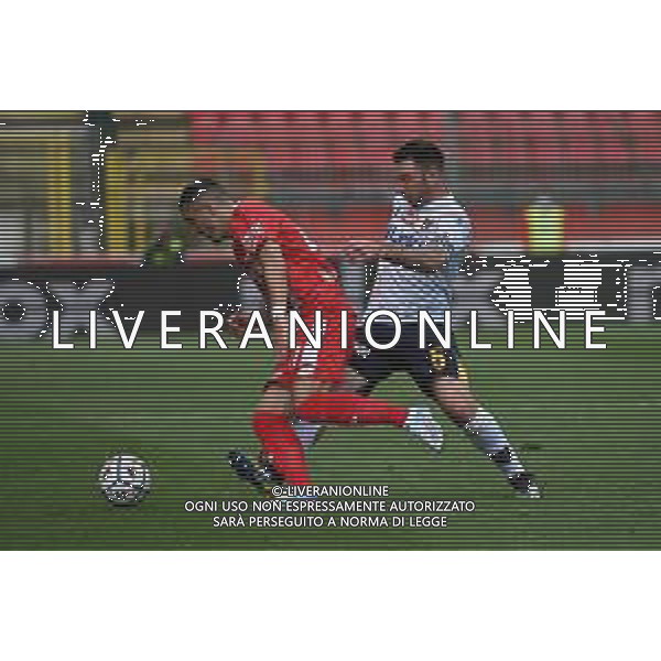 © TVRG Dany Mota Carvalho (Monza) e Fabio Lucioni (Lecce) Monza vs Lecce Campionato Serie BKT - 36a giornata Monza 04-05-2021 U-Power Stadium foto Roberto Garavaglia/ag. Aldo Liverani sas