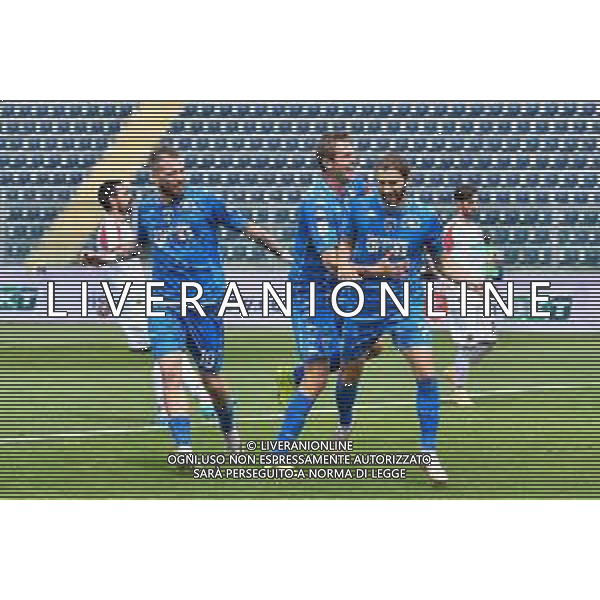 Guglielmii/LMedia - Empoli vs Cosenza - Campionato di Calcio Serie BKT 2020/2021 04 maggio 2021 - Stadio Carlo Castellani, Empoli, Italia Nella foto: Leonardo Mancuso (Empoli) esulta dopo il gol @Guglielmii/LMedia