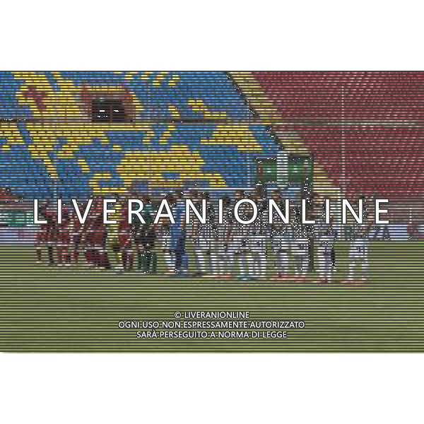 REGGINA - ASCOLI CAMPIONATO CALCIO SERIE B 04.05.2021 NELLA FOTO LE FORMAZIONI DELLE DUE SQUADRE SCHIERATE NEL PREPARTITA ©PASQUALE GAREFFA / AGENZIA ALDO LIVERANI SAS