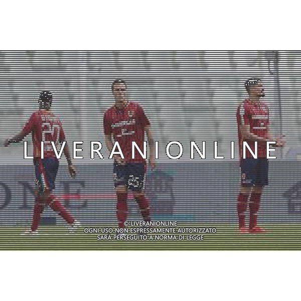 Pescara - Reggiana Campionato di Calcio Serie BKT 04/05/2021 nella foto: Luca Siligardi(Reggiana) Ivan Varone(Reggiana) ©Claudio Zamagni/Agenzia Aldo Liverani / AGENZIA ALDO LIVERANI SAS