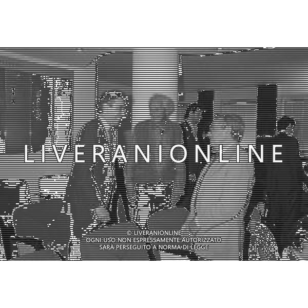 Riunione del Consiglio per il nuovo marchio \'Lega Calcio\', in occasione del cinquantesimo anniversario dalla fondazione della LNP, Milano 1996 - RETROSPETTIVA Nella foto Candido Cannavo\', Massimo Moratti e Ottavio Missoni ©Archivio Giovanni Liverani / AGENZIA ALDO LIVERANI SAS