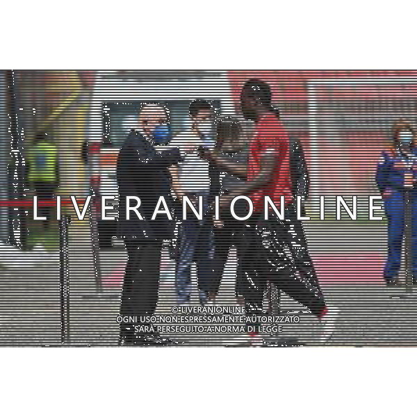 ¬© TVRG Adriano Galliani SX amministratore delegato del Monza e Mario Balotelli (Monza) DX Monza vs Lecce Campionato Serie BKT - 36a giornata Monza 04-05-2021 U-Power Stadium foto Roberto Garavaglia/ag. Aldo Liverani sas / AGENZIA ALDO LIVERANI SAS