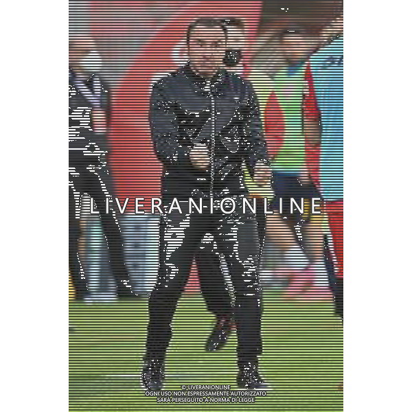 ¬© TVRG Cristian Brocchi allenatore Monza Monza vs Lecce Campionato Serie BKT - 36a giornata Monza 04-05-2021 U-Power Stadium foto Roberto Garavaglia/ag. Aldo Liverani sas / AGENZIA ALDO LIVERANI SAS