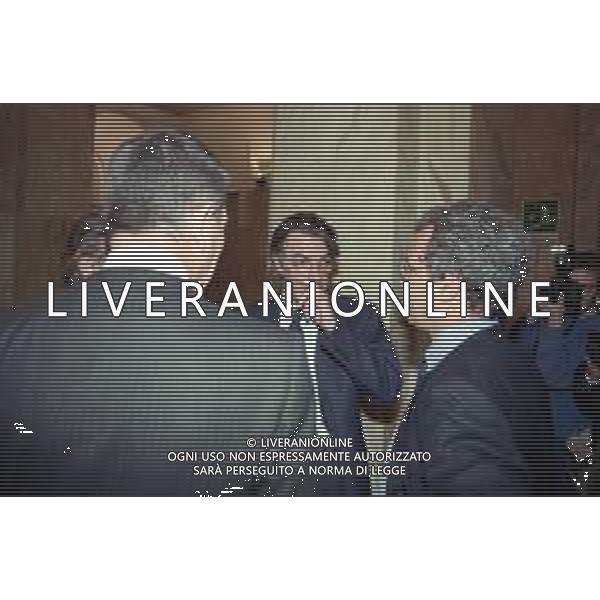 ENRICO MENTANA GIORNALISTA NELLA FOTO ALLA MOSTRA BENEFICA INTER A MILANO IL 23 MARZO 2000 CON MASSIMO MORATTI ©Archivio Giovanni Liverani / AGENZIA ALDO LIVERANI SAS