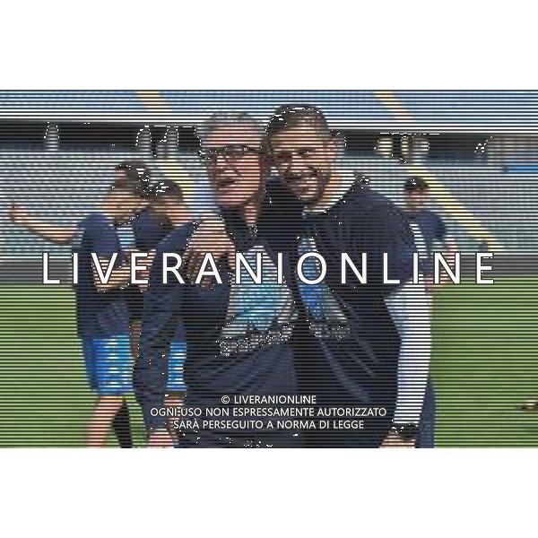 Guglielmii/LMedia - Empoli vs Cosenza - Campionato di Calcio Serie BKT 2020/2021 04 maggio 2021 - Stadio Carlo Castellani, Empoli, Italia Nella foto: I giocatori dell\'Empoli festeggiano la promozione in serie A @Guglielmii/LMedia AG ALDO LIVERANI SAS