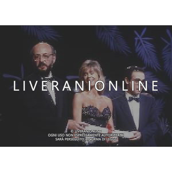 RETROSPETTIVA GIUSEPPE TORNATORE REGISTA NELLA FOTO GIUSEPPE TORNATORE CON JANE FONDA E BERTRAND BILIER AL FESTIVAL DI CANNES NELL\'ANNO 1989 FILM IN CONCORSO“ CINEMA PARADISO“ AG ALDO LIVERANI SAS