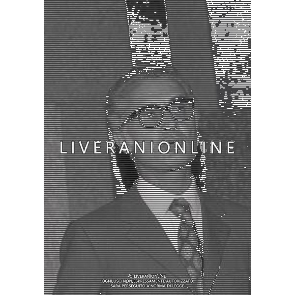 RETROSPETTIVA ANTONIO GIOLITTI POLITICO NELLAFOTO ANTONIO GIOLITTI A MILANO NELL\'ANNO 1973 PARLA AGLI INDUSTRIALI A MILANO AG ALDO LIVERANI SAS