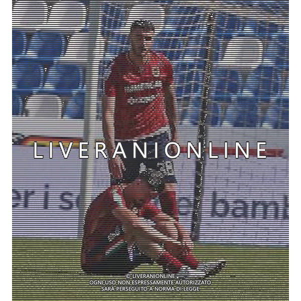 REGGIANA - SPAL CAMPIONATO CALCIO SERIE B 07.05.2021 NELLA FOTO LA DELUSIONE A FINE GARA DEI GIOCATORI DELLA REGGIANA PER LA RETROCESSIONE IN SERIE C ©SANTANDREAi / AGENZIA ALDO LIVERANI SAS